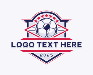 Soccer Sports League Logo