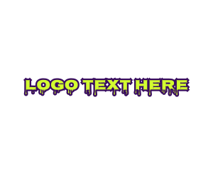 Text - Dripping Slimy Horror logo design