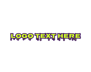 Horror - Slimy Horror Wordmark logo design