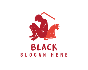 Therapy - Homeless Person Dog logo design