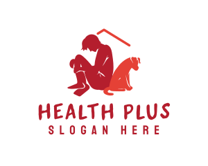 Homeless Person Dog logo design