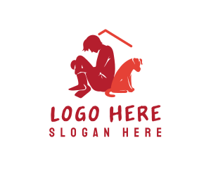 Puppy - Homeless Person Dog logo design