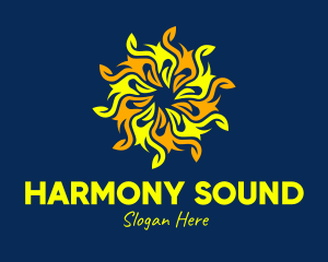 Hawaiian - Sunny Summer Flower logo design