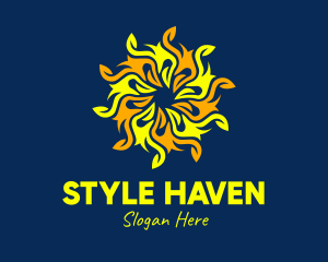 Hostel - Sunny Summer Flower logo design