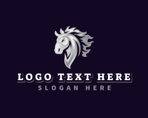Gaming Horse Equine Logo