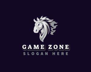 Gaming Horse Equine logo design