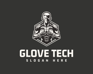 Boxing Fitness Boxer logo design