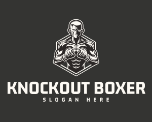 Boxing Fitness Boxer logo design