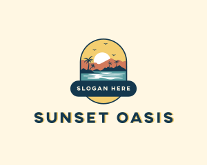 Summer Island Beach logo design