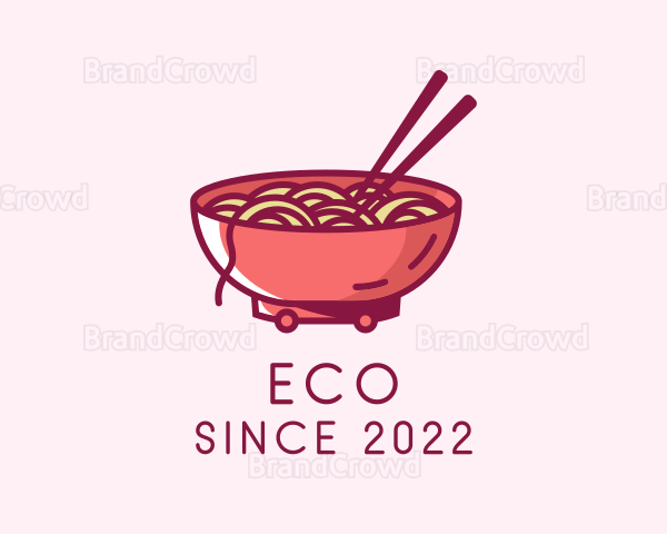 Ramen Noodle Food Cart Logo