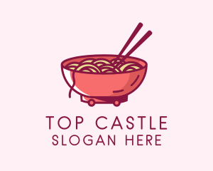 Ramen Noodle Food Cart  Logo