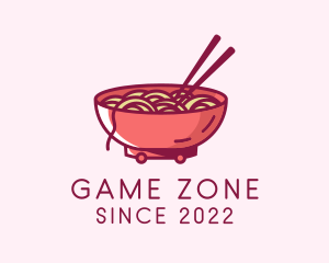 Street Food - Ramen Noodle Food Cart logo design