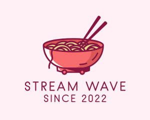 Chopsticks - Ramen Noodle Food Cart logo design