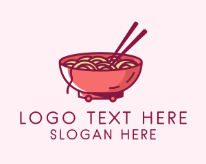 Ramen Noodle Food Cart  Logo