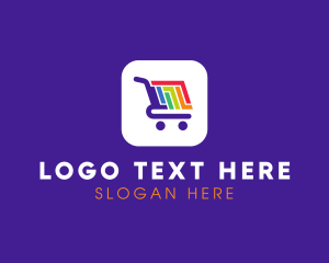 Supermarket - Mobile Shopping App logo design