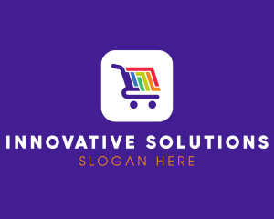 Mobile Shopping App Logo
