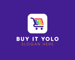 Mobile Shopping App logo design