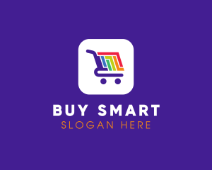 Mobile Shopping App logo design