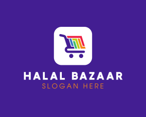 Mobile Shopping App logo design