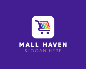 Mobile Shopping App logo design