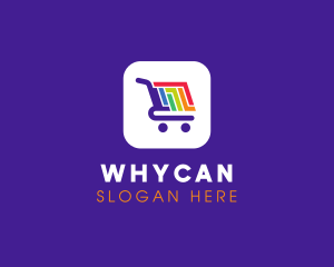 Online Shop - Mobile Shopping App logo design