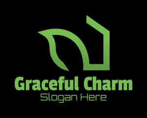 Green Housing App  logo design