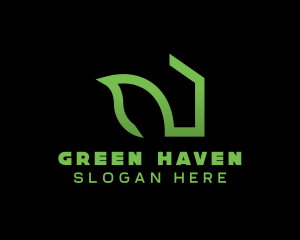 Green Housing App  logo design