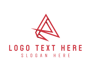 Geometrical Business Letter A logo design
