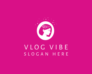 Vlogging - Pretty Woman Salon logo design