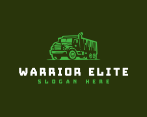 Military Truck Transport  logo design