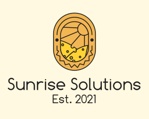 Sun - Cheese Sun Farm logo design