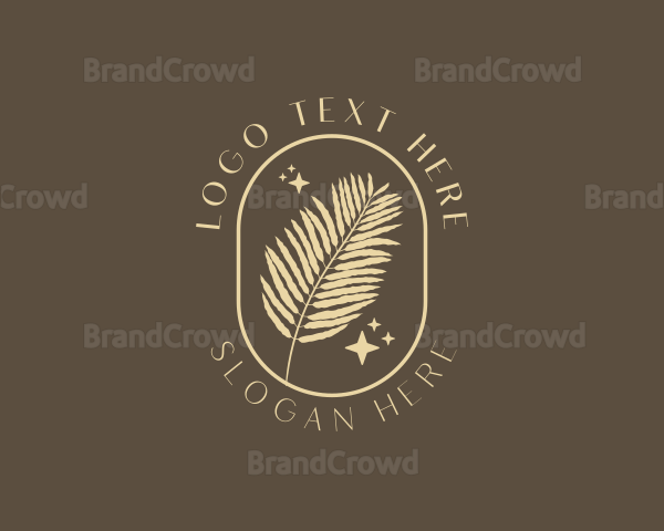 Organic Beauty Fern Leaf Logo