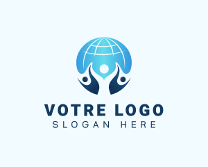 Care - People Globe Foundation logo design