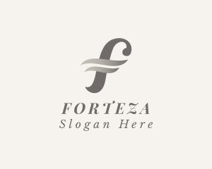 Fashion Stylist Boutique Letter F logo design