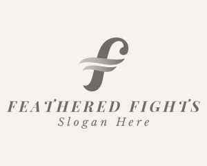 Fashion Stylist Boutique Letter F logo design