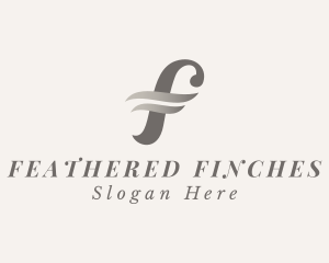 Fashion Stylist Boutique Letter F logo design