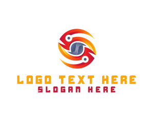 Technology - Automotive Rotor Tech logo design
