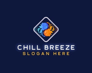 Cooling - Heat Cool Refrigeration logo design