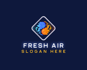 Heat Cool Refrigeration logo design