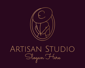 Atelier - Luxury Fashionista Lady logo design