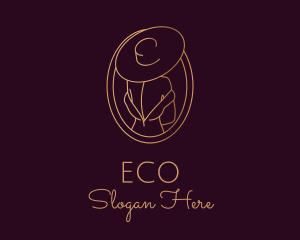 Dressmaker - Luxury Fashionista Lady logo design