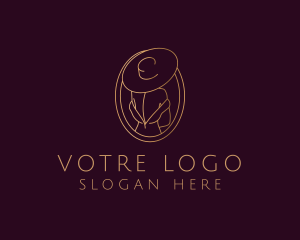 Golden - Luxury Fashionista Lady logo design