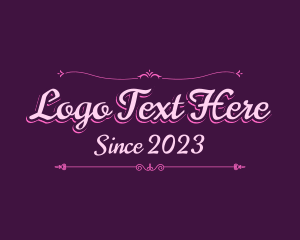 Magical - Elegant Princess Text logo design