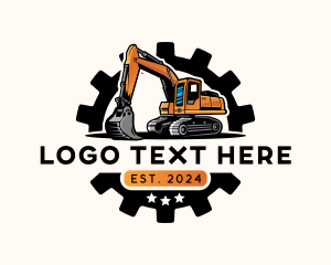 Industrial - Excavator Digger Heavy Equipment logo design