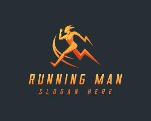 Fast Runner Lightning Logo