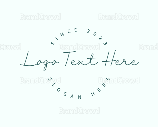 Elegant Beauty Badge Logo