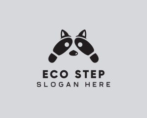 Footprint - Raccoon Shoe Footprint logo design