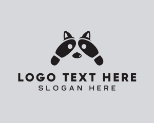 Wildlife - Raccoon Shoe Footprint logo design