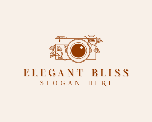 Photo Booth - Floral Camera Studio logo design