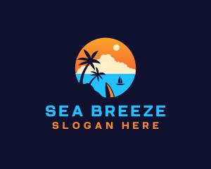 Travel Boat Vacation logo design